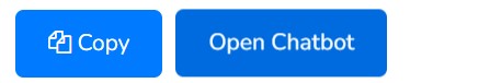 Live preview of the chatbot interface