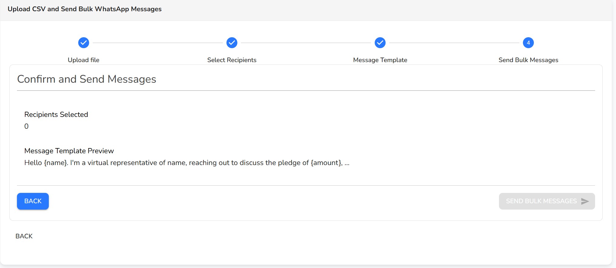 Review and confirm campaign details