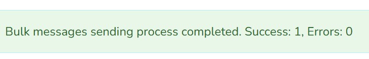 Live status report of sent messages
